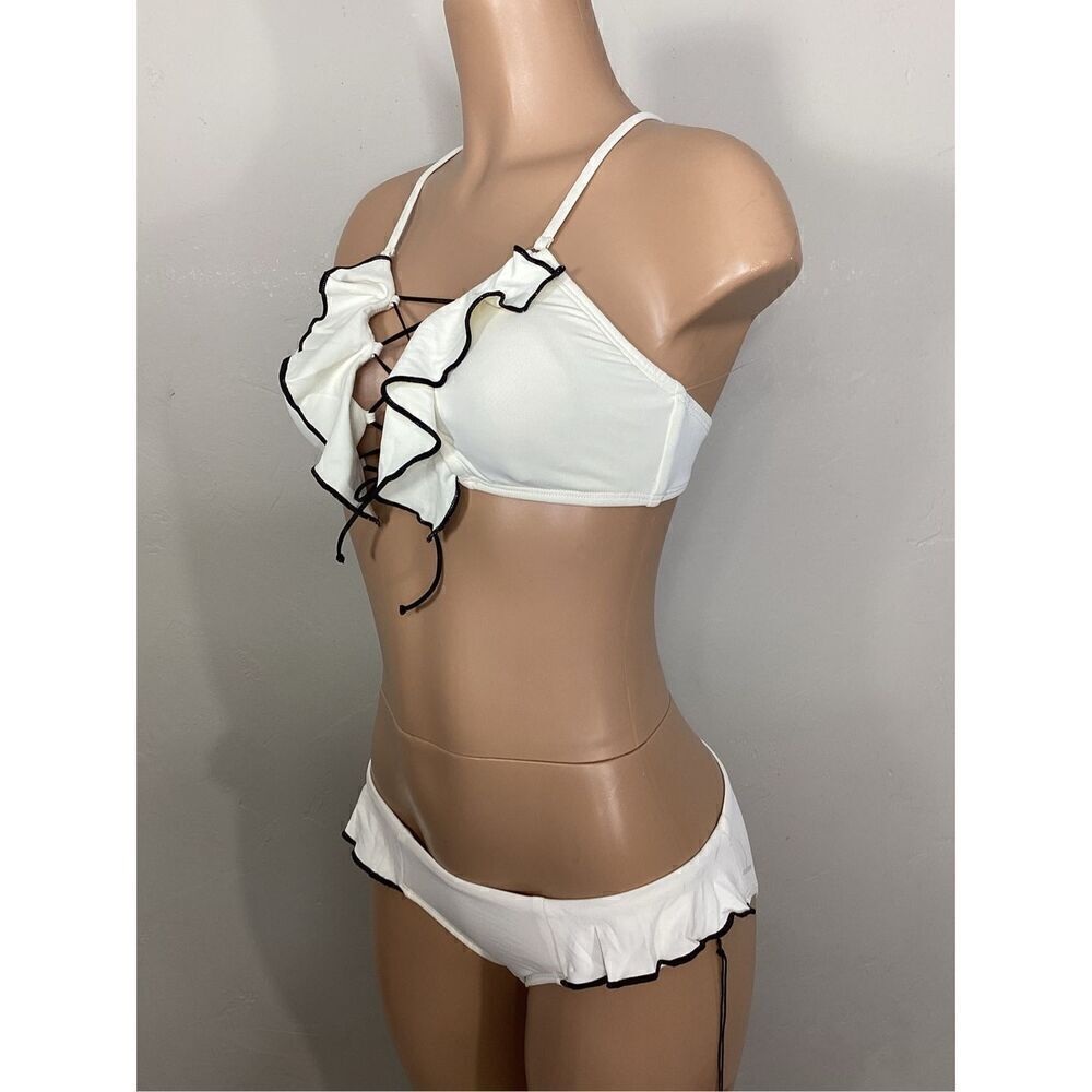 New. Robin Piccone ivory bikini. XXS/XS. Retails $189 - Picture 5 of 8